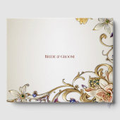 ホワイト金ゴールドフローラゲストハウス ゲストブック (裏面)