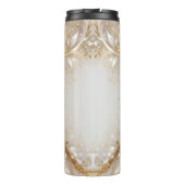 ホワイト金ゴールドフローラサーマルタンブラー タンブラー (裏面)