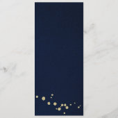 ホワイト金ゴールドフローラネイビーブルーメニュー メニュー (裏面)