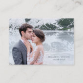 ホワイト金ゴールドフローラ結婚リース宿泊施設 エンクロージャーカード (裏面)