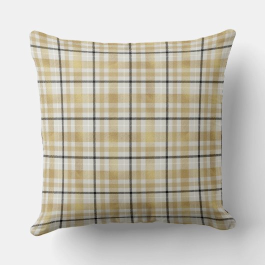 ホワイト金ゴールドブラックプライドと名前クリスマス クッション (裏面)