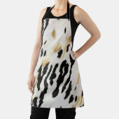 ホワイト金ゴールドブラック南西コウィド エプロン (インサイチュ)