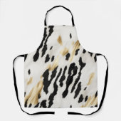 ホワイト金ゴールドブラック南西コウィド エプロン (正面)