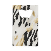 ホワイト金ゴールドブラック南西コウィド クレジットカード栓抜き (正面)