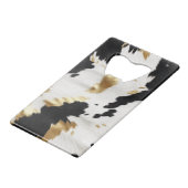 ホワイト金ゴールドブラック南西コウィド クレジットカード栓抜き (裏面アングル)