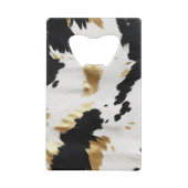 ホワイト金ゴールドブラック南西コウィド クレジットカード栓抜き (裏面)