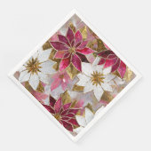 ホワイト金ゴールドブルガンディピンククリスマスポインセチア (コーナー)