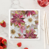 ホワイト金ゴールドブルガンディピンククリスマスポインセチア (インサイチュ)