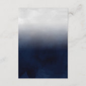 ホワイト金ゴールドブルーウォーターカラーバー（ユダヤ教の）バル・ミツバー詳細 エンクロージャーカード (裏面)