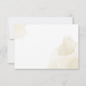 ホワイト金ゴールドメキシカンボーイファースト誕生日 サンキューカード (裏面)