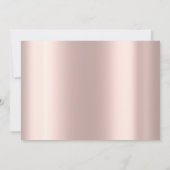 ホワイト金ゴールドユニコーンホース誕生日パーティユニークー 招待状 (裏面)