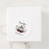 ホワイト金ゴールドリトルカボチャ赤ちゃんシャワーメッセージカード フェイバータグ (インサイチュ)