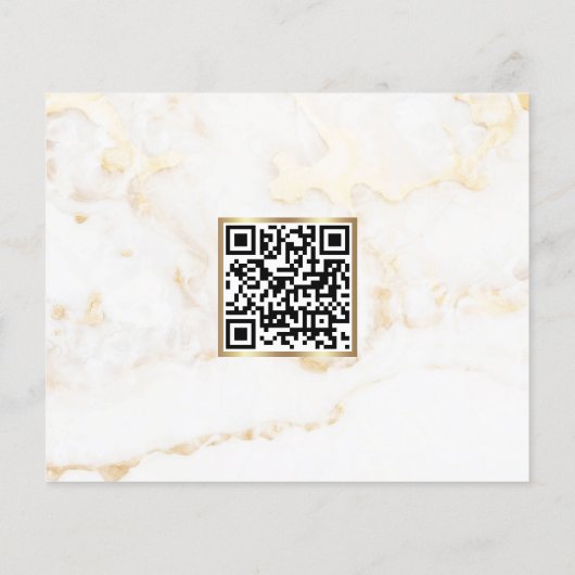 ホワイト金ゴールド大理石メイクアップアーティストフライエレガントエ チラシ (裏面)