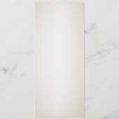 ホワイト金ゴールド結婚フローラのメニュー メニュー (裏面)