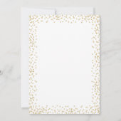 ホワイト金ゴールド30th誕生日パーティー 招待状 (裏面)