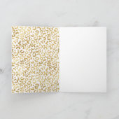 ホワイト金ゴールド・グラム・レオパード・プリント カード (内部)