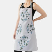 ホワイト開花の欲望オールオーバープリントエプロン エプロン (インサイチュ)