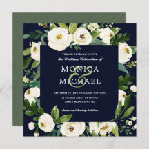 ホワイト開花 |ブルーフローラボタニカル結婚ズ