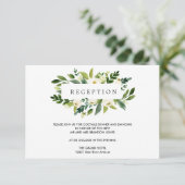 ホワイト開花 |花婚披露宴 エンクロージャーカード (スタンド正面)