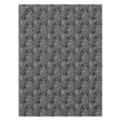 ホワイト離れオンブラックテーブルクロス テーブルクロス (正面)