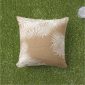 ホワイト離れパームオンバフェイクラップ クッション (芝生)