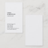 ホワイト魅力的クラシカルな標準名刺 名刺 (正面/裏面)