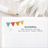 ホワイト魔法表示差出人住所ラベル ラベル (インサイチュ)