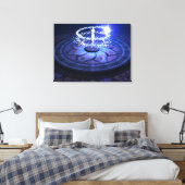 ホワイト魔法 キャンバスプリント (インサイチュ (寝室))