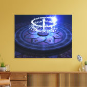 ホワイト魔法 キャンバスプリント (インサイチュ (リビング))