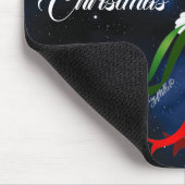 ホワイト鳩クリスマスマウスパッド マウスパッド (コーナー)