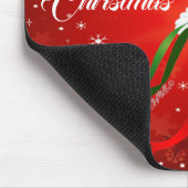 ホワイト鳩クリスマスマウスパッド マウスパッド (コーナー)