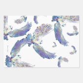 ホワイト鳩ピースラブバードマウリエンジラード ラッピングペーパーシート (正面2)