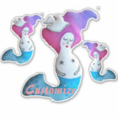 ホワイト鳩マーメイドサンダー_コーブ シール (正面)