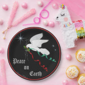 ホワイト鳩 ペーパープレート (パーティー)