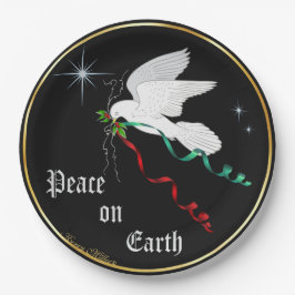 ホワイト鳩 ペーパープレート