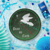 ホワイト鳩 ペーパープレート (パーティー)