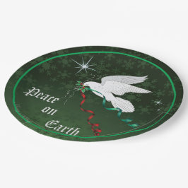 ホワイト鳩 ペーパープレート