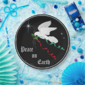 ホワイト鳩 ペーパープレート (パーティー)