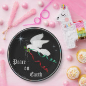 ホワイト鳩 ペーパープレート (パーティー)