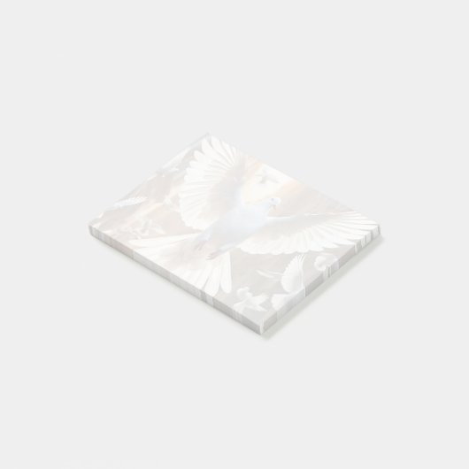 ホワイト鳩 ポストイット (アングル)