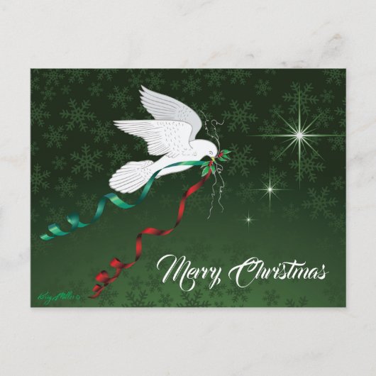 ホワイト鳩 ポストカード (正面)