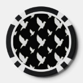 ホワイト鳩 ポーカーチップ (裏面)