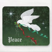 ホワイト鳩 マウスパッド (正面)