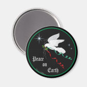 ホワイト鳩 マグネット (正面/裏面)