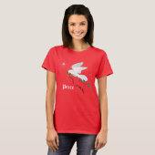 ホワイト鳩 Tシャツ (正面フル)
