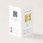 ホワイト黒写真ロゴQRコード事業パンフレット (外部)