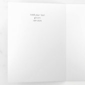 ホワイト黒写真ロゴQRコード事業パンフレット 三つ折りカード (内部最初)