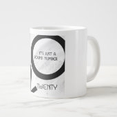 ホワイト10年20誕生日 ジャンボコーヒーマグカップ (正面右)