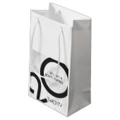 ホワイト10年20誕生日 スモールペーパーバッグ (裏面アングル)