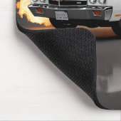 ホワイト1970シェベルSSコンバーチブル マウスパッド (コーナー)